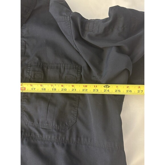 5.11 Tactical Taclite Pro Short Sleeve Button Up Black Shirt Men 2XL Workwear - Picture 11 of 12